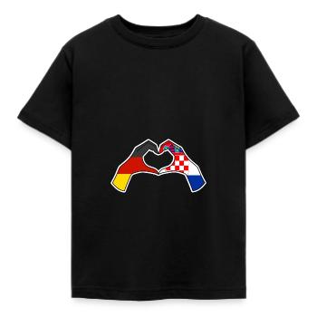 Croates Croates Croates Hrvatska Allemagne Croatie - T-shirt Enfant - noir - Devant - AI Model Kid Female (0cm)