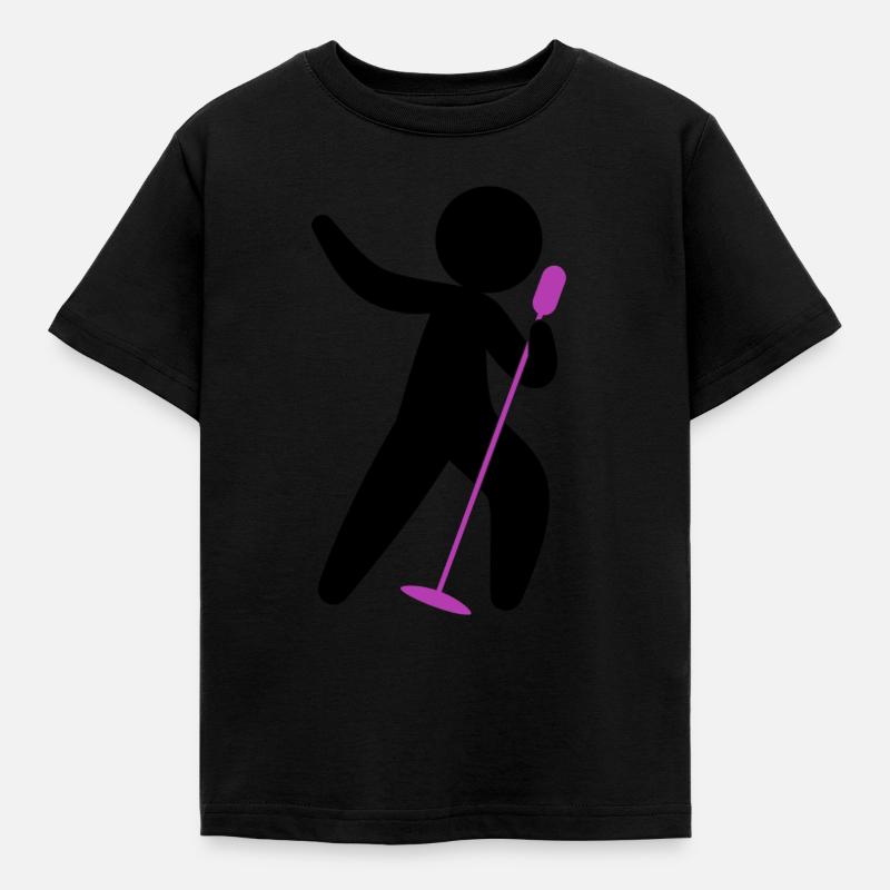 Popstar - Kinder T-Shirt - Schwarz