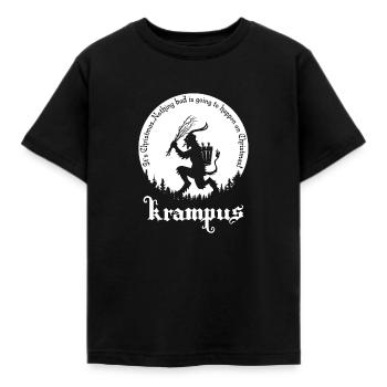 Krampus Weihnachten lustige Phrase Weihnachten - Kinder T-Shirt - Schwarz - Vorne - AI Model Kid Female (0cm)