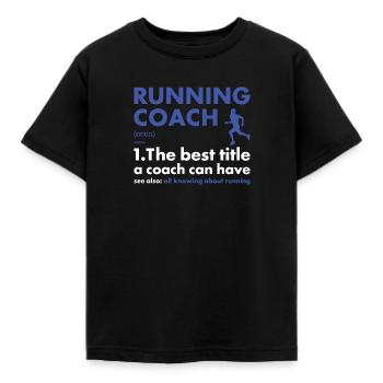 Sport Coach Running - Kids' T-Shirt - black - Front - AI Model Kid Female (0cm)