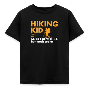 Hiker Kid Definition Hiking - Kinder T-Shirt - Schwarz - Vorne - AI Model Kid Female (0cm)
