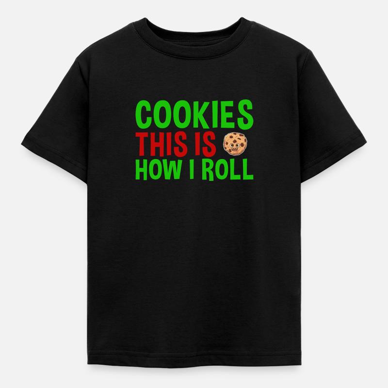 Cuisson C’est comme ça que je roule biscuit - T-shirt Enfant - noir
