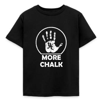 More Chalk - Boulderer and Climbing Shirt - Kids' T-Shirt - black - Front - AI Model Kid Female (0cm)