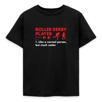 Définition du joueur de sport Roller Derby - T-shirt Enfant - noir - Devant - AI Model Kid Female (0cm)