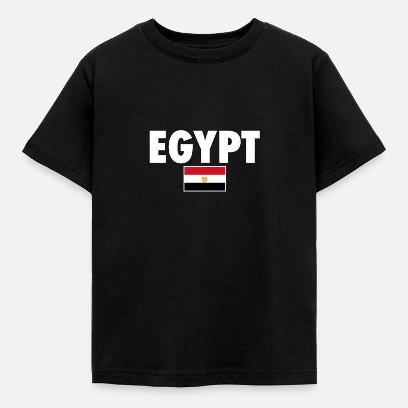 Egypt egyptisk flagg egyptisk - T-skjorte for barn - svart