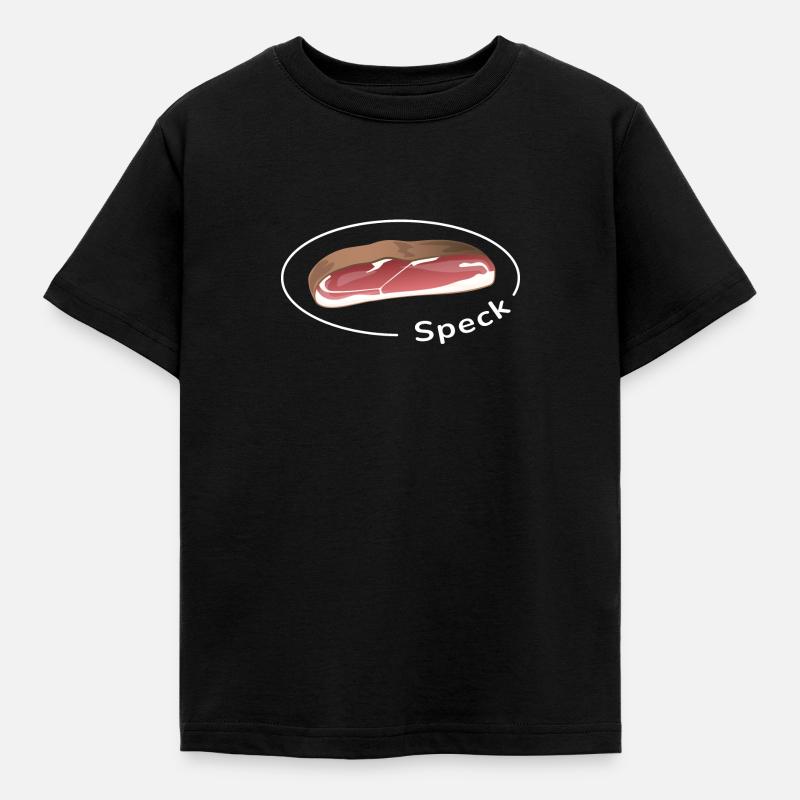 Bacon avec écriture - T-shirt Enfant - noir