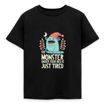 Monstre de la nuit - T-shirt Enfant - noir - Devant - AI Model Kid Female (0cm)