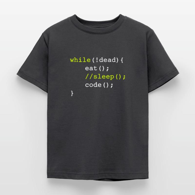 Pendant que vous êtes mort - répétez le code du sommeil si vous le codez T-shirt Enfant