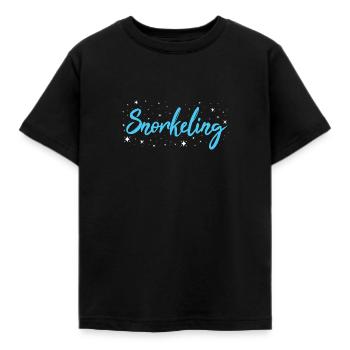Snorkeler Snorkeling - Kids' T-Shirt - black - Front - AI Model Kid Female (0cm)