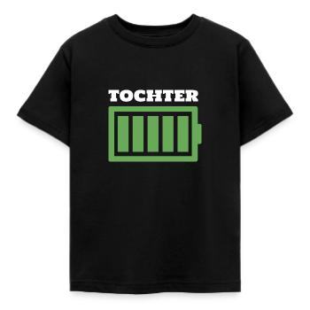 Familien Outfit Partnerlook Batterie Sohn - Kinder T-Shirt - Schwarz - Vorne - AI Model Kid Female (0cm)