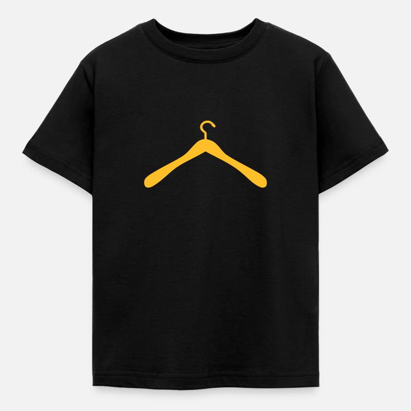 Kleiderbügel - Kinder T-Shirt - Schwarz