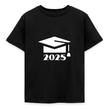 ABI 2025 Abitur Abschlussfeier Abiball - Kinder T-Shirt - Schwarz - Vorne - AI Model Kid Female (0cm)
