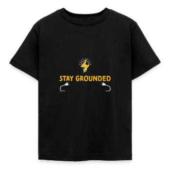 Stay Grounded - Electrician - Kinder T-Shirt - Schwarz - Vorne - AI Model Kid Female (0cm)