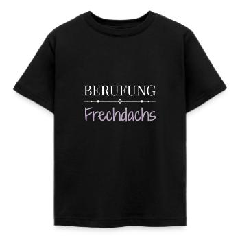 Berufung Frechdachs - Lustige Sprüche - Kinder T-Shirt - Schwarz - Vorne - AI Model Kid Female (0cm)