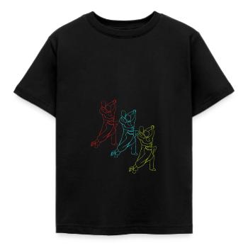 Waltz Couple Dance - Kids' T-Shirt - black - Front - AI Model Kid Female (0cm)