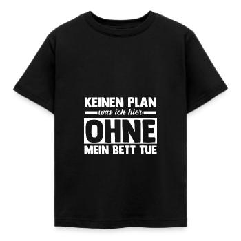 Lève-tard Shlafen paresseux - T-shirt Enfant - noir - Devant - AI Model Kid Female (0cm)
