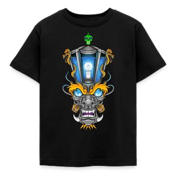 Lantern démon - T-shirt Enfant - noir - Devant - AI Model Kid Female (0cm)