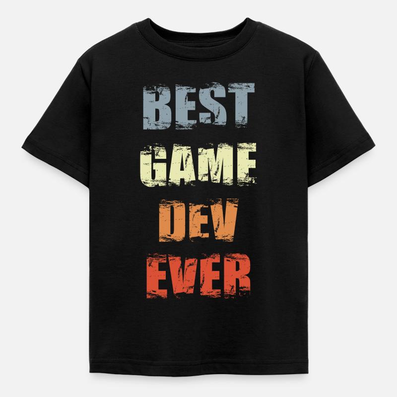 Udvikling af motivationsspil - Børne-T-shirt - sort