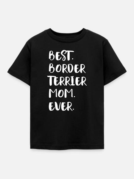 Border Terrier - Kinder T-Shirt - Schwarz