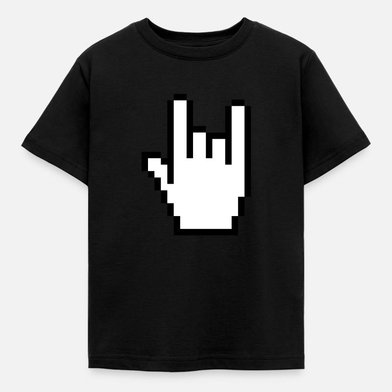 Signe de main curseur - T-shirt Enfant - noir