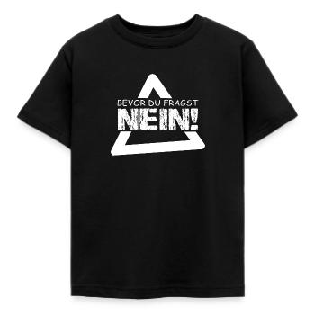 Spruch - Kinder T-Shirt - Schwarz - Vorne - AI Model Kid Female (0cm)