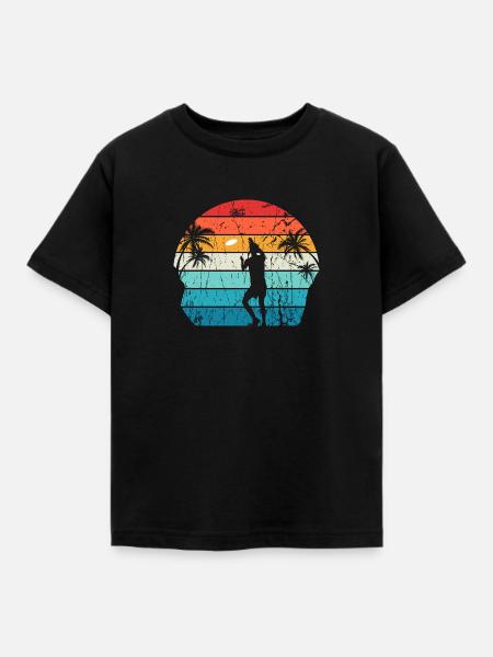 Frisbee - Kinder T-Shirt - Schwarz