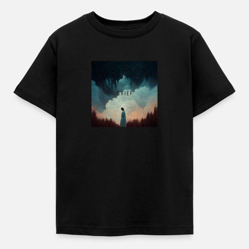 Grief Kummer - Kinder T-Shirt - Schwarz