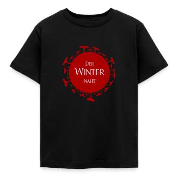 Der Winter naht - Kinder T-Shirt - Schwarz - Vorne - AI Model Kid Female (0cm)