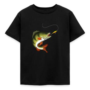 Barsch - Kinder T-Shirt - Schwarz - Vorne - AI Model Kid Female (0cm)