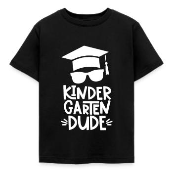 Kindergarten Dude - Kinder T-Shirt - Schwarz - Vorne - AI Model Kid Female (0cm)