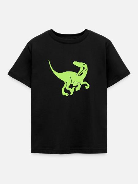 Velociraptor - Kinder T-Shirt - Schwarz