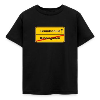 Einschulung - Erster Schultag - Kinder T-Shirt - Schwarz - Vorne - AI Model Kid Female (0cm)