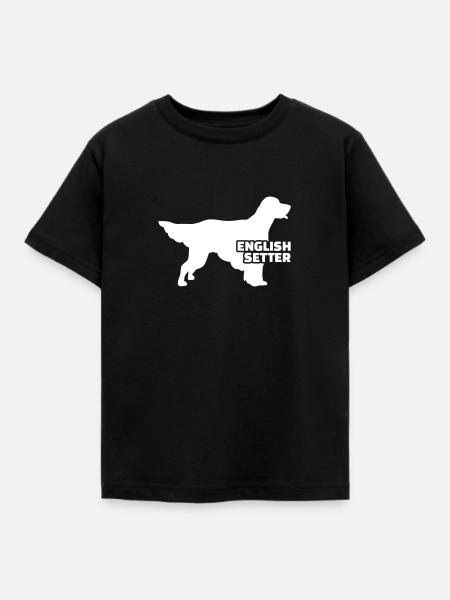 English Setter - Kinder T-Shirt - Schwarz