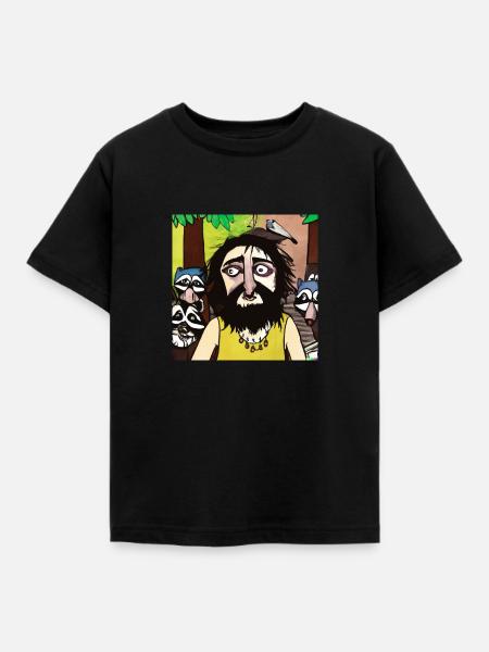 Pavianbender - Kinder T-Shirt - Schwarz