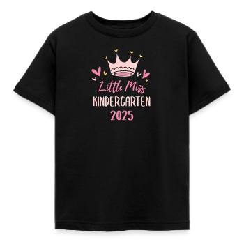 Little Miss Kindergarten 2025 - Kinder T-Shirt - Schwarz - Vorne - AI Model Kid Female (0cm)