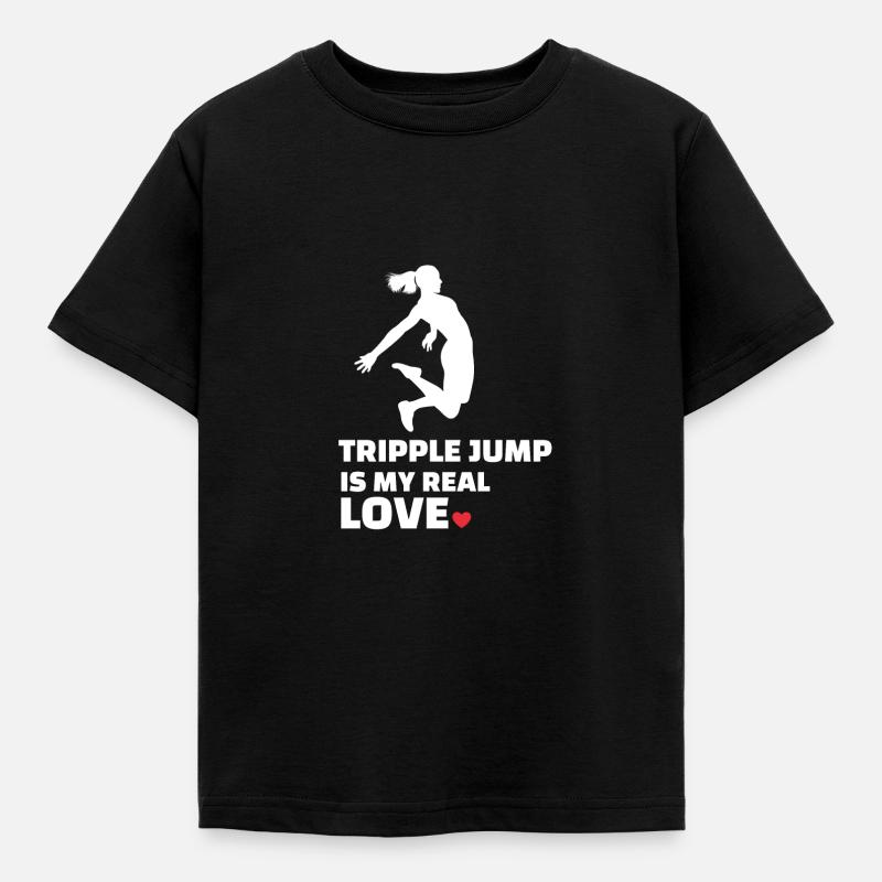 J’adore le triple saut - T-shirt Enfant - noir