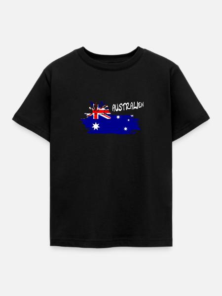 Australien Australia - Kinder T-Shirt - Schwarz