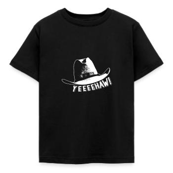 Cowboy Hat Shirt Cheval Propriétaire Range Range - T-shirt Enfant - noir - Devant - AI Model Kid Female (0cm)