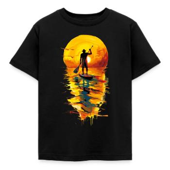 SUP Stand Up Paddle Bestseller SUP Sports nautiques - T-shirt Enfant - noir - Devant - AI Model Kid Female (0cm)
