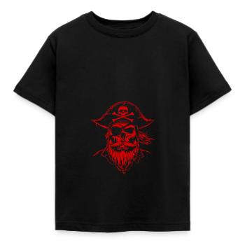 Crâne de pirate - T-shirt Enfant - noir - Devant - AI Model Kid Female (0cm)