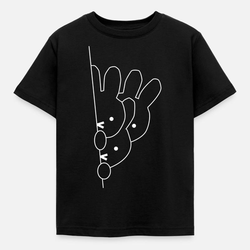 rabbit - Kids' T-Shirt - black