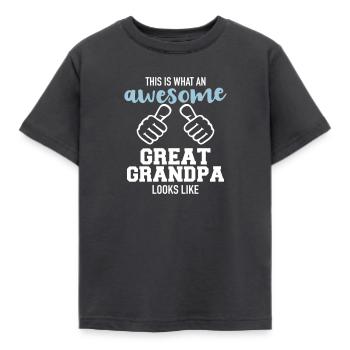 Uropa - Kinder T-Shirt - Dunkelgrau - Vorne - AI Model Kid Female (0cm)