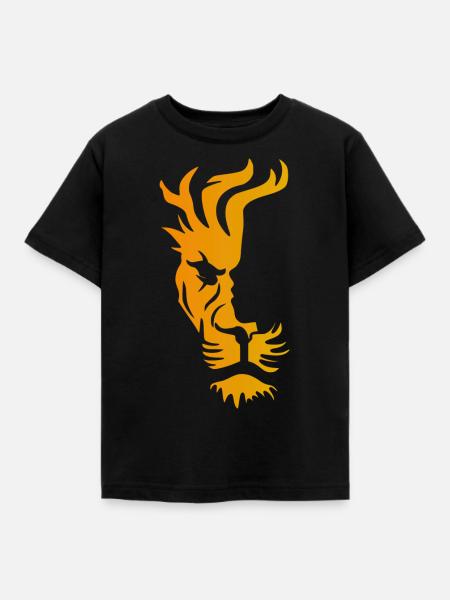 Löwin - Kinder T-Shirt - Schwarz