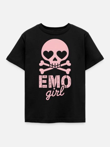 Emo Girl! - Kinder T-Shirt - Schwarz