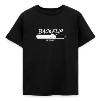Backflip en cours cadeau parkour - T-shirt Enfant - noir - Devant - AI Model Kid Female (0cm)