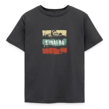 Sinaloa Mexiko Künstlerisches Urlaubssouvenir Abstrakt - Kinder T-Shirt - Dunkelgrau - Vorne - AI Model Kid Female (0cm)