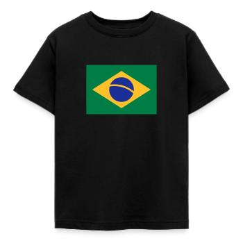 Brasilien - Kinder T-Shirt - Schwarz - Vorne - AI Model Kid Female (0cm)