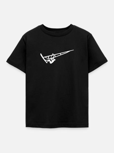 Windsurfen - Kinder T-Shirt - Schwarz