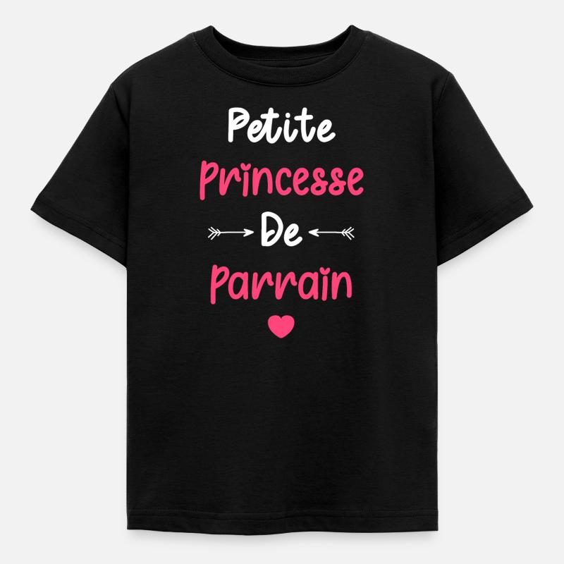 Petite princesse de parrain - T-shirt Enfant - noir
