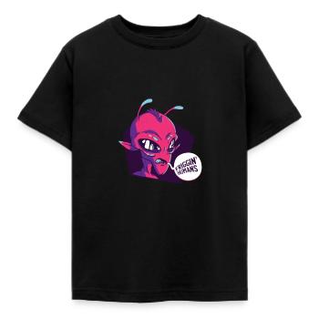 Alien - Kinder T-Shirt - Schwarz - Vorne - AI Model Kid Female (0cm)